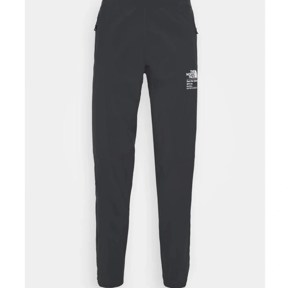 The North Face Men's Black Joggers with White Logo